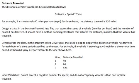 distance traveled java program|Java Distance Traveled By Vehicle Program .